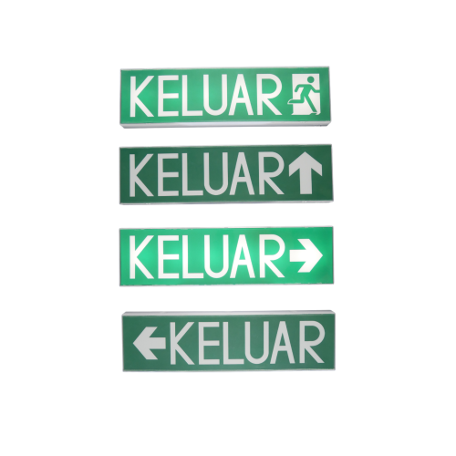 Emergency KELUAR Boxed Sign - Image 3