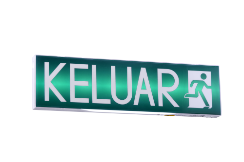 Emergency KELUAR Boxed Sign - Image 10
