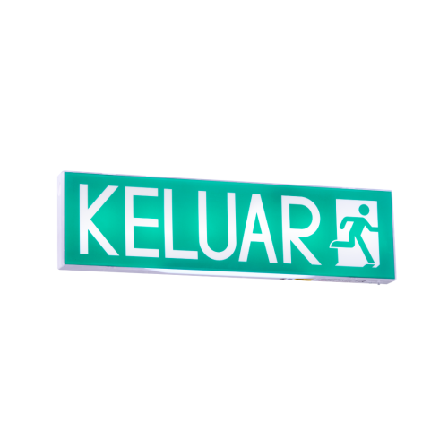Emergency KELUAR Boxed Sign